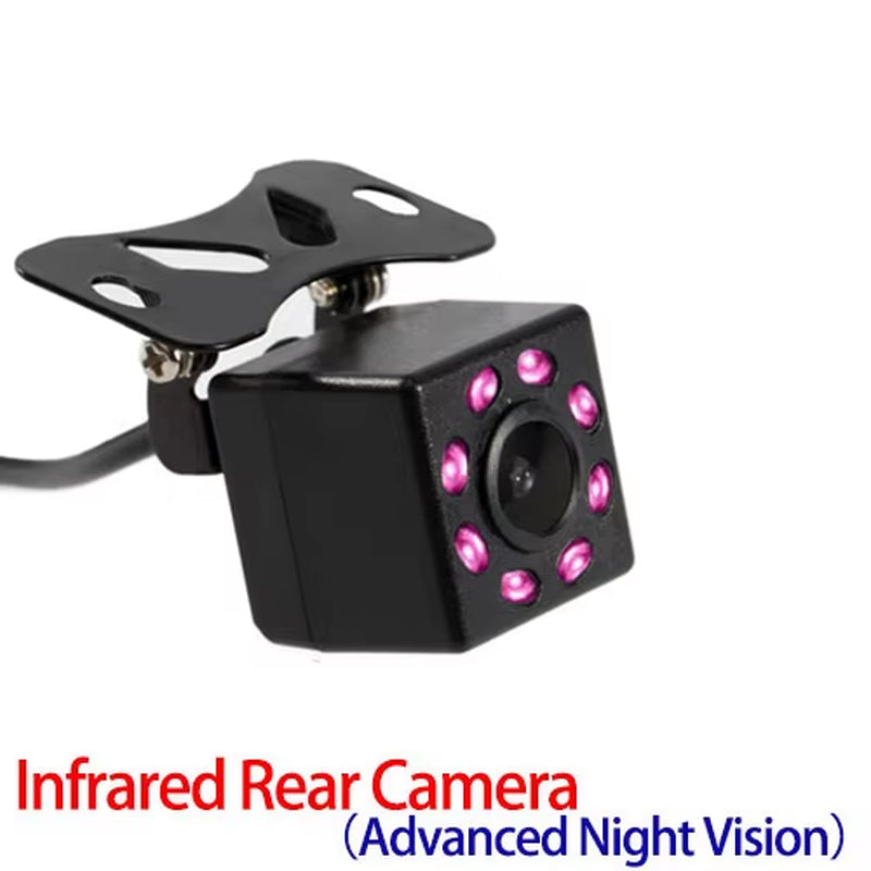 Hippcron HD Waterproof Rear View Camera with 8 LED Night Vision for Enhanced Reversing and Parking Assistance