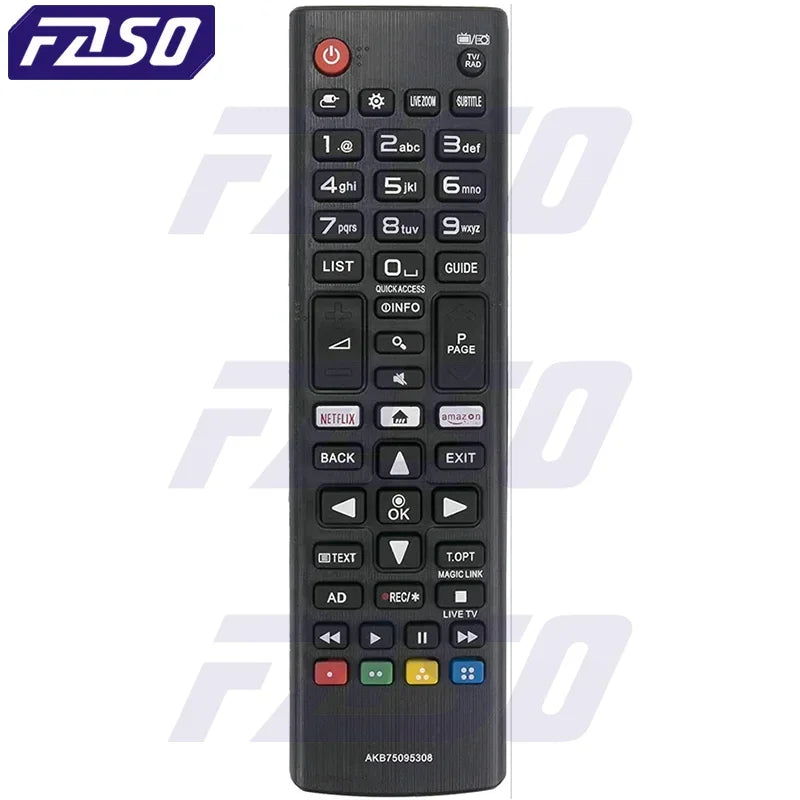 FASO HIGH QUALITY ABS REMOTE CONTROL AKB75095308 for LG SMART TV 433MHZ