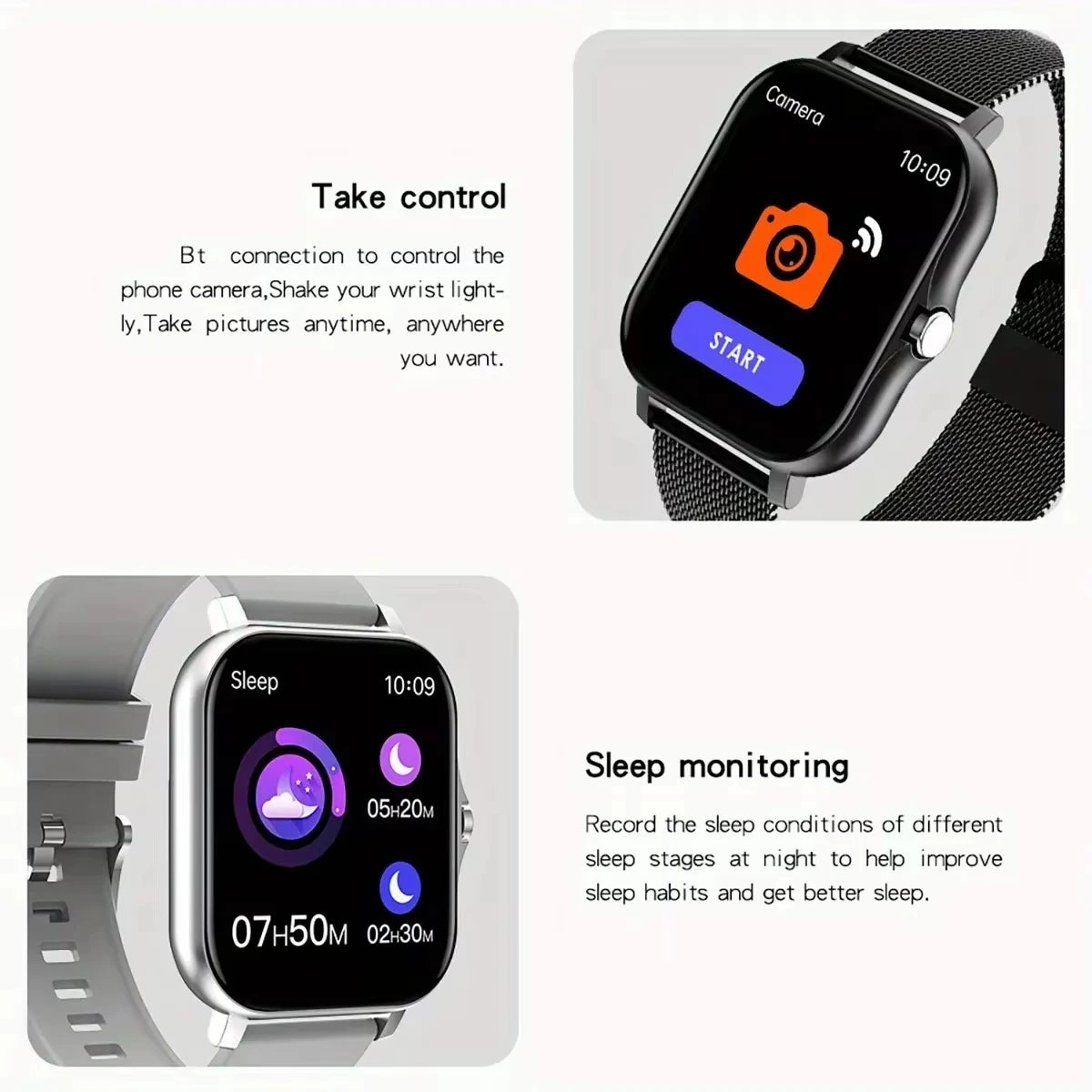 LAXASFIT 2025 New Smart Watch Bluetooth Call Message Reminder Man Woman Gift Full Touch Screen Sports Fitness Smart Watch