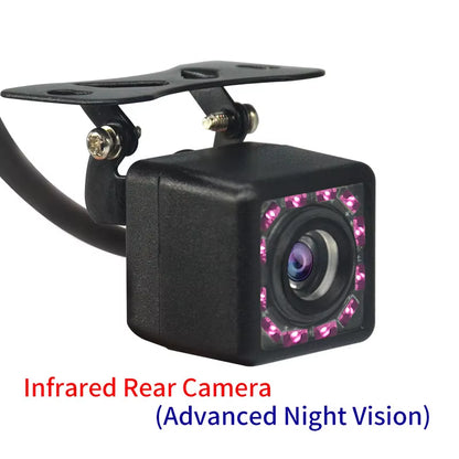 Hippcron HD Waterproof Rear View Camera with 8 LED Night Vision for Enhanced Reversing and Parking Assistance