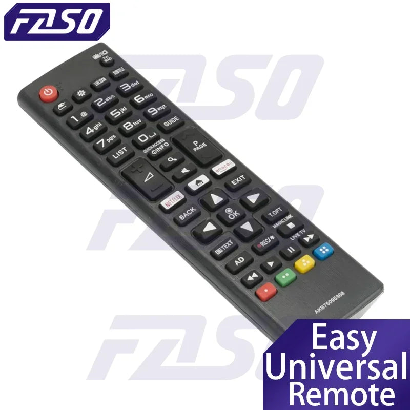 FASO HIGH QUALITY ABS REMOTE CONTROL AKB75095308 for LG SMART TV 433MHZ