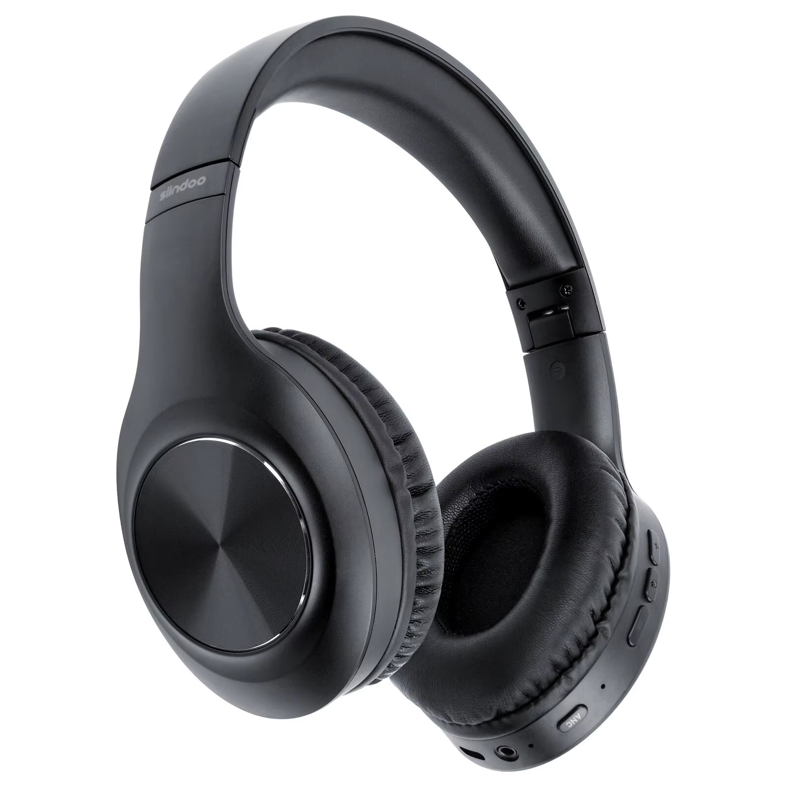 Siindoo JH-ANC923 Foldable Over-Ear Wireless Headphones with Active Noise Cancelling, Hi-Fi Stereo Sound, and Built-in Microphone