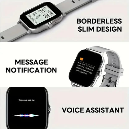 LAXASFIT 2025 New Smart Watch Bluetooth Call Message Reminder Man Woman Gift Full Touch Screen Sports Fitness Smart Watch