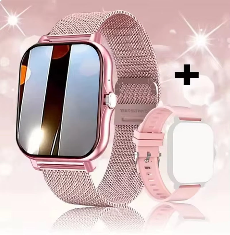 LAXASFIT 2025 New Smart Watch Bluetooth Call Message Reminder Man Woman Gift Full Touch Screen Sports Fitness Smart Watch