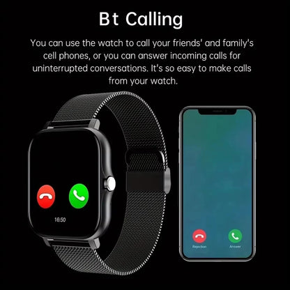 LAXASFIT 2025 New Smart Watch Bluetooth Call Message Reminder Man Woman Gift Full Touch Screen Sports Fitness Smart Watch