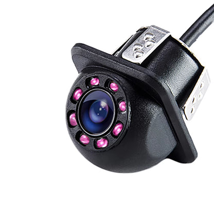 Hippcron HD Waterproof Rear View Camera with 8 LED Night Vision for Enhanced Reversing and Parking Assistance