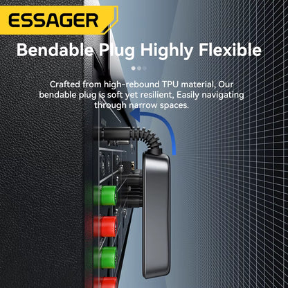 Essager Bluetooth 5.1 Audio Receiver Transmitter 3.5MM 3.5 AUX with Mic Stereo Music Wireless Adapter for PC TV Car Speakers