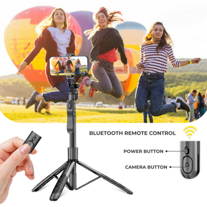 Phone tripod 62 inch selfie stick for cell phone with remote 