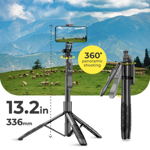 Phone tripod 62 inch selfie stick for cell phone with remote 